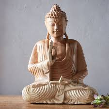 Fearless Wooden Buddha Statue Vivaterra Buddha Statue Buddha Figurine Buddha Sculpture