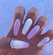 Ombre french ballerina fake nail gradeint natural coffin false nails wholesale nails supplier 24. 45 Fun Ways To Wear Ballerina Nails Stayglam Lilac Nails Purple Acrylic Nails Ballerina Nails