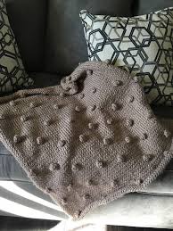 Written directions come in two versions, short and full. Taupe Bobble Baby Blanket Blanket Free Knitting Baby Blanket