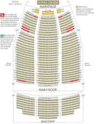 Flynntix Flynn Center Mainstage Seat Map