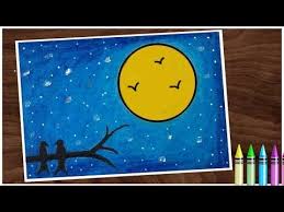 I love pink and sky, so i choose this image as a sample. Love Birds Scenery Drawing For Beginners With Oil Pastels Step By Step Drawing Viviana Mag Oil Pastel Drawings Easy Oil Pastel Art Scenery Drawing For Kids