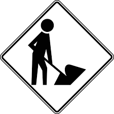 Black And White Road Sign Meaning Workers Black And White Clipart Etc Construction Signs Free Clip Art Coloring Pages