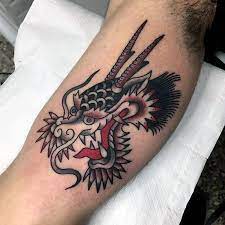 See more ideas about traditional tattoo dragon, traditional tattoo, dragon tattoo. 50 Traditional Dragon Tattoo Designs For Men Retro Ideas Dragon Head Tattoo Traditional Tattoo Dragon Head Tattoos