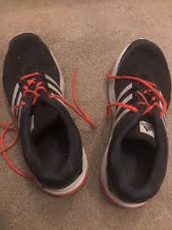 Adidas Black And Orange Running Shoes Adidas Black Mens Shoes W Orange Laces Size 11 Fashion Clothing Shoes Accessories Mensshoes Athleticshoes Black Shoes Men Tennis Shoes Mens Tennis Shoes