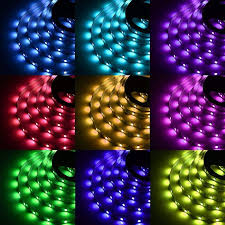 Led Strip Lighting 5m 16 4 Ft 5050 Rgb 150leds Flexible Color Changing Full Kit With 44 Keys Ir Remote C Led Strip Lighting Strip Lighting Rgb Led Strip Lights