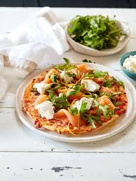 Smoked Salmon Ricotta And Rocket Pita Pizza Recipe Myfoodbook Recipe Perfect Homemade Pizza Fresh Seafood Recipes Cooking Seafood