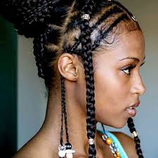 I did this style in blown out hair. 13 Beautiful Hairstyles With Beads You Have To See