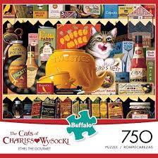 24 x 18 our rating: The Cats Of Charles Wysocki Ethel The Gourmet 750 Piece Jigsaw Puzzle Charleswysocki Buffalogames Iamapuzzler Jig Buffalo Games Cat Puzzle Jigsaw Puzzles