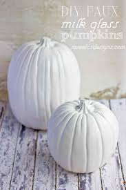 Clean the inside and outside of the glass pumpkins with glass cleaner and a lint free cloth. Diy Faux Milk Glass Pumpkins Cute Diy Projects