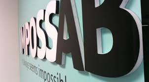 The Bold Look Of Dimensional Letter Lobby Signs For Your Cleveland Office Lobby Sign Interior Signs Lettering