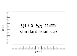 In the metric system, the standard business card size is 8.9 x 5.1 cm (centimeters) or 88.9 x 50.8 mm (millimeters). Business Cards Name Cards Online In Bangkok Tanabutr