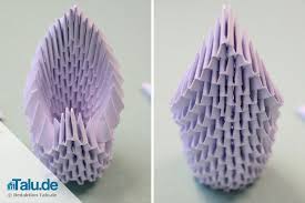Agora chegou a hora de aprenderem a mandala ondas, um modelo fácil de fazer!! 27 3d Origami Schwan Ideen 3d Origami Schwan 3d Origami Origami