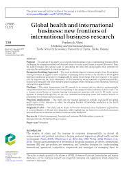 Whether you know about the laws or not, as a small business owner, you can still be held acc0un. Pdf Global Health And International Business New Frontiers Of International Business Research