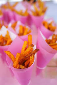 Janelle Alex Weddings By Grace Mona Mini Foods Sweet Potato Fries Fabulous Foods