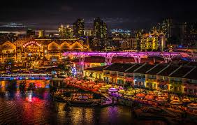 Clarke Quay Singapore Via Aisleseatplease Com History Of Singapore Singapore River Cyberpunk City