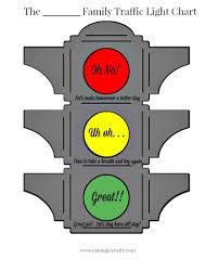 Traffic Light Behavior Chart Free Printable
