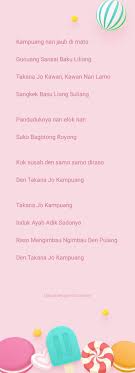 Kampuang Nan Jauh Di Mato Di 2021 Lirik Lagu Lagu Lirik
