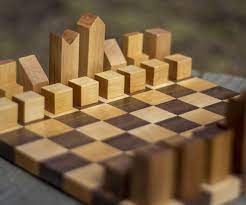 Modern wood chess set (ambrosia maple+walnut) 3/4 inch thick free shipping $128.00. Mid Century Modern Chess Pieces 6 Steps With Pictures Instructables