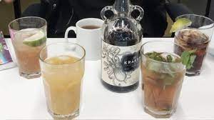 Fill a cocktail shaker with ice and add you rum, orange and pineapple juices. Desk Drinks Kraken Rum 5 Ways Grazia