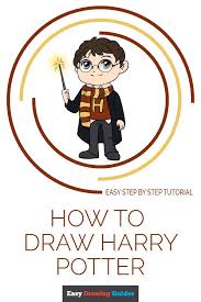 How To Draw Harry Potter Really Easy Drawing Tutorial Drawing Tutorials For Kids Harry Potter Drawings Easy Harry Potter Cartoon