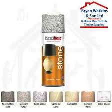 Plastikote metal spray paint primer 400ml black matt. Plastikote Stone Touch Textured Spray Paint 7 Colors 400ml Real Stone Finish Ebay