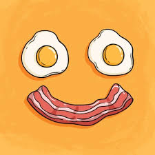 Breakfast food 4 top view icons. Bacon Eggs Images Free Vectors Stock Photos Psd
