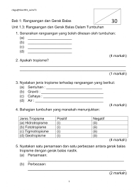 Gerak balas terhadap rangsangan organ deria kepentingan gerak balas tabiat mengganggu gerak balas. Ejercicio De Gerak Balas Tumbuhan Dan Haiwan