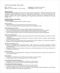 Jobs of the assistant finance manager. Free 10 Sample Assistant Manager Job Descriptions In Pdf Ms Word