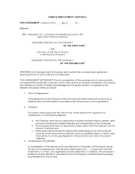 Free Printable Employment Contract Sample Form Generic With Images Contract Template Employment Free Basic Templates