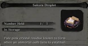 Sekiro Sakura Droplet How To Use Get Gamewith