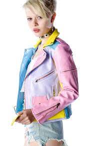 Pastel Moto Jacket Pastel Leather Jacket Pastel Moto Jacket Moto Jacket