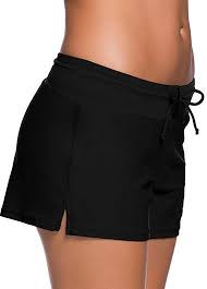 Charmleaks Woman Board Solid Black Swimwear Shorts On Sale Only Us 21 16 Now Buy Cheap Charmleaks Wom Plus Size Swimsuits Women Swimsuits Solid Color Swimsuit