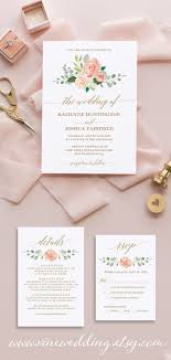 Beautiful And Affordable Peach Blush Wedding Invitation Suite Template Wedding Blush Wedding Invitations Wedding Invitations Diy Wedding Invitation Templates