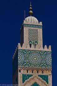Hassan Ii Mosque Minaret Detail Mosque Islamic Architecture Art And Architecture