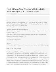 The financial definition for moral obligation bond: Https Wvmetronews Com Wp Content Uploads 2019 10 Fitch Affirms West Virginia Pdf