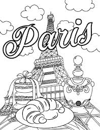 Posted on may 21st, 2015. Paris Eiffel Tower Coloring Page Coloring Sheet By Erikavectorika Thehungryjpeg Com