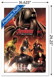 This modern and sleek poster based on the avengers logo features each superhero's own shield at the bottom. Marvel Cinematic Universe Avengers Age Of Ultron Avengers Poster Walmart Com Walmart Com