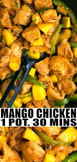 Easy Mango Chicken Recipe One Pot Mango Chicken Recipes Easy Chicken Recipes Chicken Recipes