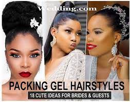 Gel like matrix with all three fiber types; 18 Cute Packing Gel Ponytail Hairstyles For Occasions Photos Naijaglamwedding Hair Gel Styling Gel African Hair Types