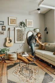 This boho living room decoration shows a nice way to complete the layout with the pop art pieces. Boho Small Space Living Update House On Longwood Lane
