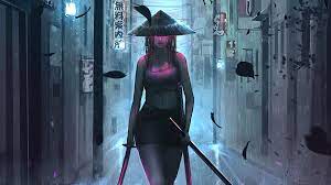Samurai Girl 4k Hd Artist 4k Wallpapers Images Backgrounds Photos And Pictures