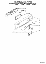 Whirlpool Dishwasher Du1055xtss2 Ereplacementparts Com
