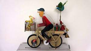 ａｕｔｏｍａｔａ 彼女へのプレゼントのせて自転車で急いでいます youtube in 2020 stationary bike bike automata