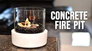 Just make sure your gel fuel is just below flush from the top of the bowl. How To Make A Concrete Tabletop Fire Bowl Fire Pit Youtube