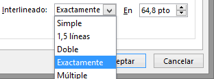 Resultado de imagen para Espacio entre lÃ­neas y caracteres