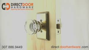 Privacy locks are similar to passage locks, but they include locking using a push or turn button from inside of a room. Emtek Lowell Crystal Knob With Rectangular Rosette Direct Door Hardware
