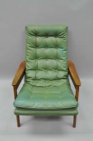 Mid Century Modern Milo Baughman Style Walnut Tall Back Lounge Chair And Ottoman Danish Modern Chairs Mid Century Chair Styles Vintage Lounge Chair