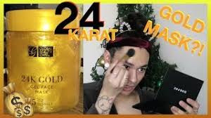 Explore 5 gold infused face masks for a glowering face. 24 Karat Gold Face Mask Shook Youtube