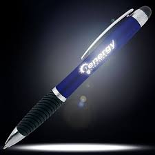 Imprinted Logo Light Up Stylus Pen From Promo Direct