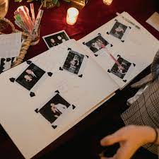 Legend large black memo slip in photo album holds fits 300 6x4 photos wedding. How To Set Up A Polaroid Guest Book Table At Your Wedding
